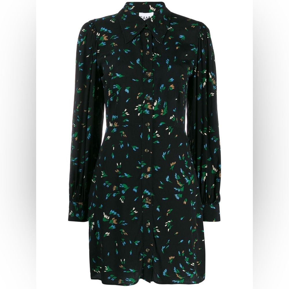Ganni bluebell mini dress size M